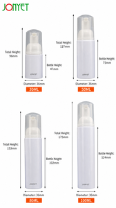 Distributeur de savon mousse blanc premium 30ml 50ml 80ml 100ml – En stock – Logo personnalisé pour gel douche, shampoing, marque privée - Product Image 3