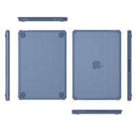 Étui pour ordinateur portable de style rayé fin, MacBook Neo, coque antichoc PC+TPU