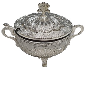 Utensilios De Cocina De Arabia Saudita, Recipiente Redondo De Metal Chapado En Oro Para - Product Image 2