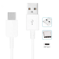 Cables USB de Carga Rápida de 3 Pies (1 m) y 3 A, Cables de Datos Tipo C