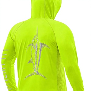 Sudadera de Pesca con Protección Solar UPF 50, 100% Poliéster, Impresión por Sublimación, Manga Larga, Secado Rápido, Logotipo Personalizado, Ropa de Pesca al por Mayor - Product Image 1