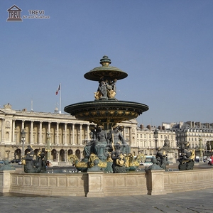 <span class=keywords><strong>Paris</strong></span> Grand Place Out Porte Chérubin Poinséidon Sirène Piscine Sculpture Statue Bronze Jardin Fontaines - Product Image 2