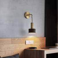 Lámpara de Pared LED de Metal, Simple, de Cuerda Larga, para Decoración de Dormitorios, Hogares y Hoteles