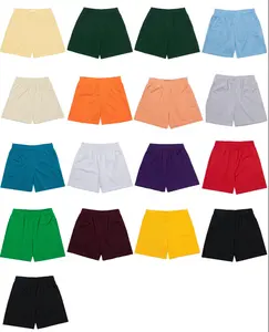 Großhandel einfarbige Polyestershorts Herren Polyestershorts hohe Qualität einfarbiges Design individuelles Logo Fabrik niedrigere MOQ Shorts für Herren