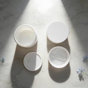 Custom Color Transparent 80ml 100ml 200ml PP <b>Plastic</b> Body Scrub Face Cleaning Toner Cotton Pads <b>Jar</b> With Flip Top Cap - Product Image 3