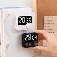Compte à rebours magnétique minuterie avec grand affichage LED minuterie de cuisine électronique pour la cuisson travail étude chronomètre réveil