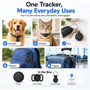 Localizador GPS Nofitp para perros y gatos, localizador de mascotas ultrafino, resistente al agua IP68, funciona con la aplicación Apple Find My, sin cuota mensual - Product Image 6