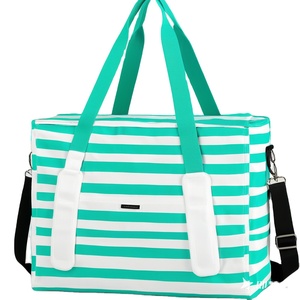Bolso de compras organizador de gran capacidad para mujer, de nailon PU ligero, con correa para el hombro, con logotipo personalizado de fábrica BSCI, OEM. - Product Image 1
