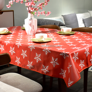 Nappe en flanelle PEVA, imperméable, <span class=keywords><strong>film</strong></span> PVC non tissé, décoration de table à l'arrière, fête d'arbre de noël, fête de vacances - Product Image 3