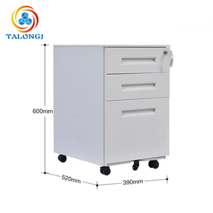 Best-selling Metal Space-saving Under-desk <b>Lockable</b> Filing Cabinet Movable Compact Storage Unit for Home Office Living Room - Product Image 3