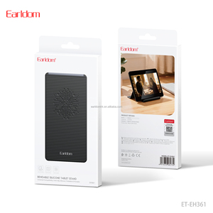 Earldom Foldable Desktop Phone Stand Universal Mobile <b>Holder</b> for IPhone ET-EH361 Black - Product Image 6