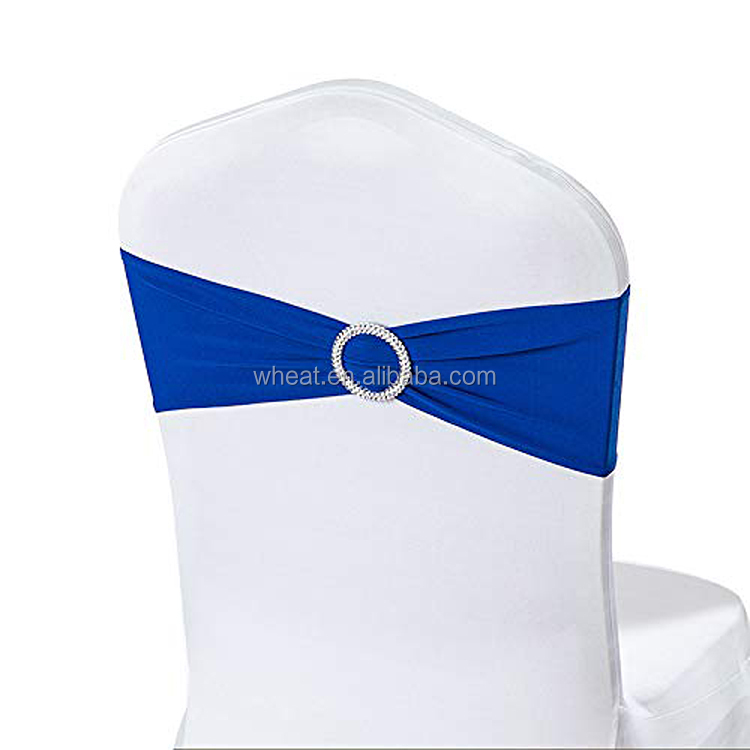Many Colors Wedding Banquet Lycra Spandex Chair Cover Bands