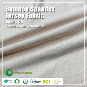 Tessuto <span class=keywords><strong>Jersey</strong></span> Ecologico 95% <span class=keywords><strong>Cotone</strong></span> 5% Spandex 40S in <span class=keywords><strong>Cotone</strong></span> Organico Pettinato per Magliette - Product Image 3