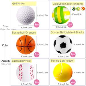 Mainan Squishy Busa PU Murah Grosir Ukuran 4cm Bentuk Baseball Basket Sepak Bola, Hadiah Promosi, Bola Penghilang Stres untuk Anak-Anak dan Dewasa - Product Image 2