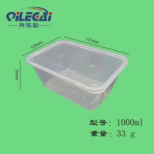 Hot bán tùy chỉnh 500/650/750/1000 ml nhựa lò vi sóng <span class=keywords><strong>container</strong></span> thực phẩm bữa ăn Prep <span class=keywords><strong>container</strong></span> - Product Image 5