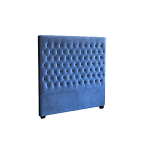 I pulsanti della testiera del <span class=keywords><strong>letto</strong></span> matrimoniale della mobilia della camera da <span class=keywords><strong>letto</strong></span> su ordinazione diretta della fabbrica progettano la testiera del velluto <span class=keywords><strong>blu</strong></span> - Product Image 2