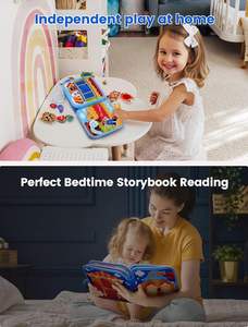 Nouveau design 2026 : <span class=keywords><strong>Livre</strong></span> d'activités et tableau pour tout-petits (1-3 ans), unisexe, thème chien, jouet éducatif de voyage en tissu - Product Image 4