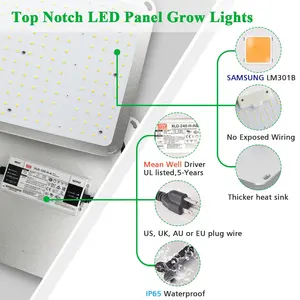 Sylstar 2022 hot 240W 450W Led Sfamsung lm301 red ir 660nm dimmerabile grow light Quantum Board