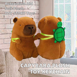Peluche de Capibara Suave en Oferta, Juguete de Peluche de Capibara Simulación, Llavero de Capibara, Animal de Peluche Relleno de Algodón PP - Product Image 2