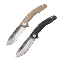 Couteau pliant EDC portable - Idéal pour le camping en plein air, à porter dans la poche, pour les situations d'urgence et l'autodéfense
