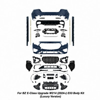 Kit carrosserie style E53, pare-chocs avant, calandre GT, diffuseur arrière, embouts d'échappement, kit de conversion pour Mercedes-Benz Classe E W214 2024+