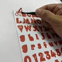 Autocollants en vinyle colorés lettres et chiffres, décalcomanies créatives pour tasses, autocollants numérotés pour index de journal, cadeaux