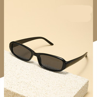 Lunettes de soleil rectangulaires vintage 2026 personnalisables avec logo, imprimé léopard, pour hommes et femmes, verres transparents UV400, petite monture