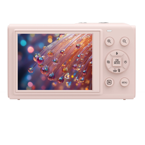 Appareil photo numérique élégant 5K 80MP avec double écran <span class=keywords><strong>HD</strong></span>, <span class=keywords><strong>webcam</strong></span> pour diffusion en direct, 19 filtres, capture de sourire et zoom numérique 18X - Product Image 4