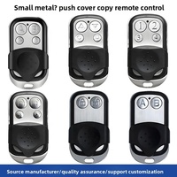 Control Remoto Clonable de Metal con Botón Pequeño, 433/315 MHz, para Persianas Enrollables, Puertas de Garaje, Sistemas de Control de Acceso XR021