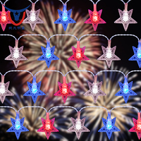 Outdoor Party Stars Batterie betriebene Lampe Urlaub Neujahr Weihnachts dekoration für Home Fairy Lights Led Star String Light