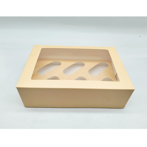 <span class=keywords><strong>2025</strong></span> mới cupcake hộp với 6 lỗ cupcake hộp với các tông màu trắng chèn cupcake Cone hộp Cookie món tráng miệng <span class=keywords><strong>container</strong></span> - Product Image 6