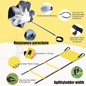 Équipement d'entraînement de football, de basketball et de <span class=keywords><strong>fitness</strong></span> pour enfants, jeunes et adultes, ensemble d'échelles d'exercice portables - Product Image 3