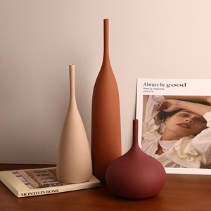 European american style modern art brushed texture ceramic vase