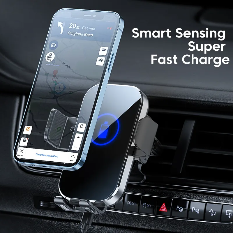 Support de téléphone de voiture multifonctionnel 360 degrés support de téléphone magnétique pour voiture grille d'aération support de téléphone de voiture chargement sans fil 3 en 1