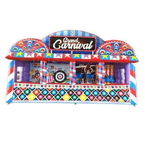 Meilleur Vente <span class=keywords><strong>Grand</strong></span> Carnaval Gonflable Côté Décrochage Tir Jeux Peigne 4 dans 1 Gonflable Videur Sport Jeu Offre Spéciale - Product Image 1