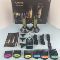 Tondeuse à cheveux professionnelle rechargeable Vgr V-270&992 9000 tr/min en métal pour salon de coiffure pour hommes