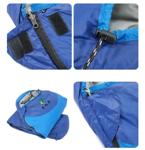 Duck Down Outdoor Sommers chlafsack Leichter Nylon OEM Adult Mummy Camping Wandern 650FP Umschlag Stil Kinder länge - Product Image 5