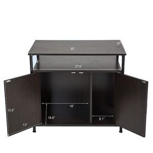 Meilleures ventes : Niche <span class=keywords><strong>pour</strong></span> chat, meuble de rangement, <span class=keywords><strong>cage</strong></span> <span class=keywords><strong>pour</strong></span> animaux de compagnie avec structure en bois robuste, toilettes <span class=keywords><strong>pour</strong></span> chat avec intimité et fer forgé - Product Image 3