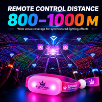 Bracelet LED en silicone personnalisé Sincen, imprimé pour événements d'entreprise, réunions annuelles, événements de participation en groupe, éclairage personnalisé, marque personnalisée