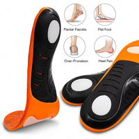 Sol Sepatu Sepak Bola Orthotic Penyangga Lengkung Kaki untuk Meredakan Nyeri Kaki Rata, Penyerap Guncangan PU 3D Ringan dan Nyaman
