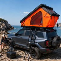 Tente de toit compacte à coque rigide pour camping sur le toit du véhicule, abri pour camping en SUV 4x4 et camping en expédition