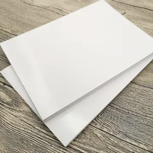 Confezione da 100 pezzi personalizzabile riutilizzabile a doppia faccia A5 adesivi in bianco fogli di carta a doppia faccia per adesivi