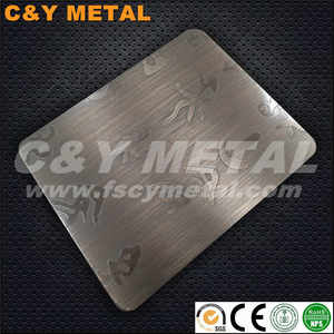 Diseño personalizado en relieve de chapa de acero inoxidable para revestimiento de paredes y señalización - Product Image 6