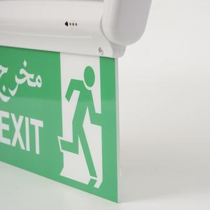 Segnale di Uscita di Emergenza Luminoso Ricaricabile LED Running Man, 3W 1200mAh, Indicatore 3 Ore, Batteria agli Ioni di Litio in Plastica - Product Image 4