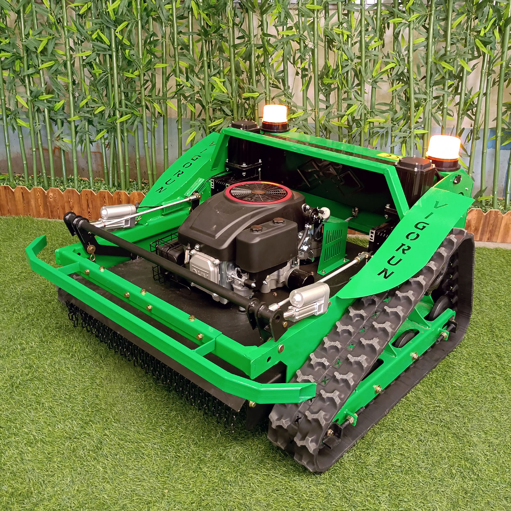 Cortacésped de orugas de goma con control remoto verde (VTLM800)