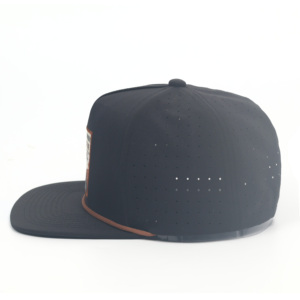 <b>Summer</b> Street Travel Wholesale Hip-Hop <b>Flat</b> Bill <b>Cap</b> with Customized Woven Patch Embroidery for Outdoor Scenes - Product Image 3