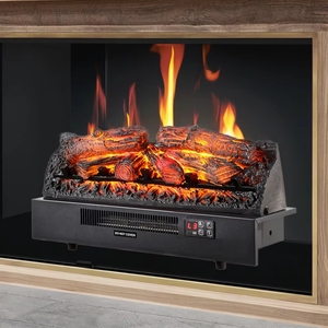 Decoración de <span class=keywords><strong>chimenea</strong></span> transfronteriza con llama 3D, simulación de fuego, calefactor, control remoto, ajuste de brillo temporizado - Product Image 3