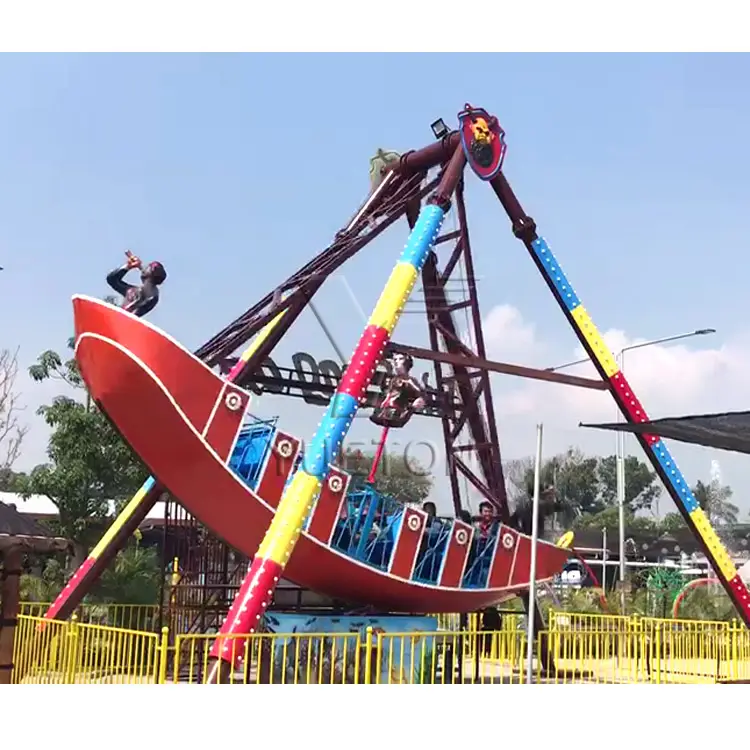 Çin üretici eğlence parkı ekipmanları binmek açık oyun alanı korsan gemisi