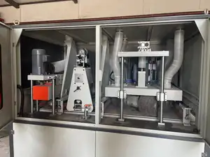 Mesin Deburring Pelat Lembaran Otomatis Mesin Gerinda Pemoles Deburring untuk Permukaan Logam Sabuk Lebar Pengamplasan Poles Pengamplasan