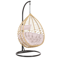 Fauteuil suspendu en rotin pour l'extérieur, chaise suspendue en forme d'œuf, balançoire pour balcon et jardin